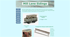 Desktop Screenshot of mill-lane-sidings.co.uk