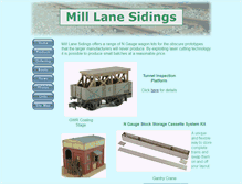 Tablet Screenshot of mill-lane-sidings.co.uk